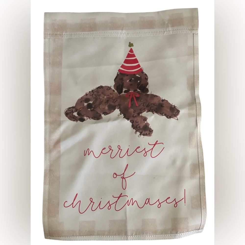 NEW Festive Christmas Dog Yard Flag